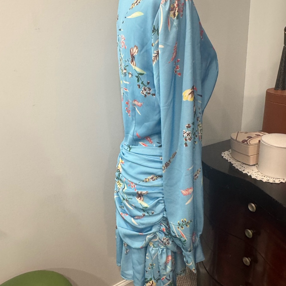 RACHEL Rachel Roy Floral Blue Dress - Picture 4 of 11